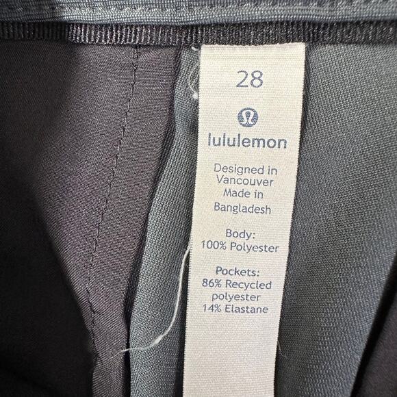 Lululemon Commission Slim Fit Pants Men’s Size 28 Dark Gray Casual Stretch - Picture 5 of 10